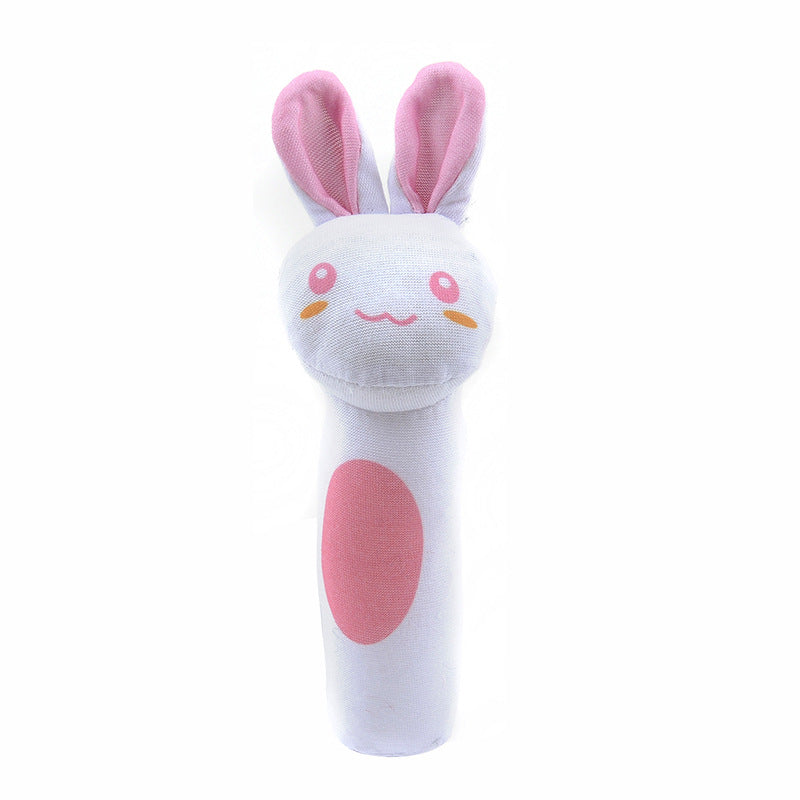 New Baby Rattle Toy BIBI Bar Animal Squeaker Toys Infant Hand Puppet Enlightenment Plush Doll 8 Design