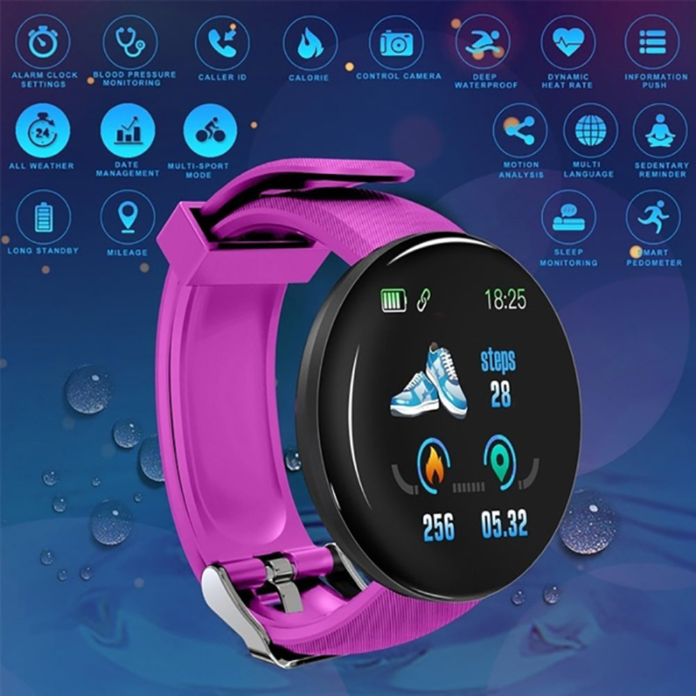 Bluetooth Smart Watch, Men Women Blood Pressure Heart Rate Monitor Smart Watch, Pedometer